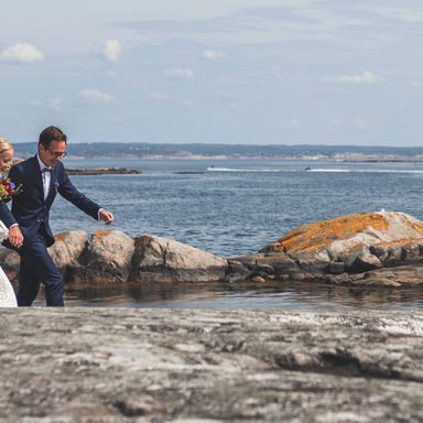 Wedding photography Sweden archipelago photo Cecilia Backlund